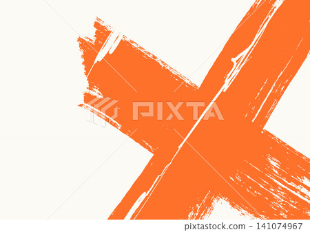 Abstract White Orange Cross Brush Stroke Pattern Abstract White Orange Cross Brush Stroke Pattern 141074967