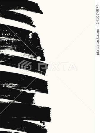 Bold Black Brush Strokes Abstract Background Bold Black Brush Strokes Abstract Background 141074974