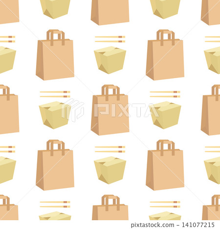 asian takeaway packaging seamless pattern asian takeaway packaging seamless pattern 141077215