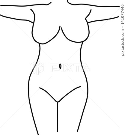 女性身體插圖 141077446