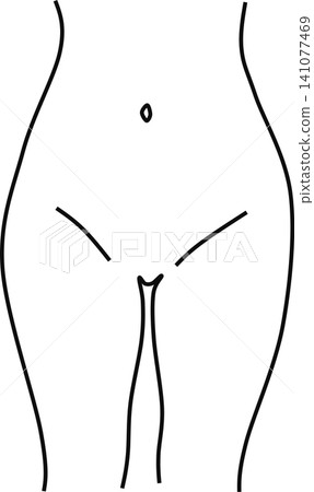 Illustration of a woman's body Illustration of a woman's body 141077469