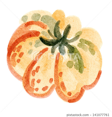 Tomato watercolor illustration yellow vegetable clipart isolated Tomato watercolor illustration yellow vegetable clipart isolated 141077761