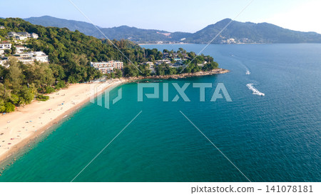 Aerial view of Surin beach in Phuket, Thailand Aerial view of Surin beach in Phuket, Thailand 141078181