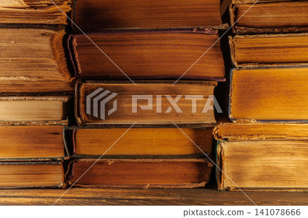 Old Books Stack,Pages From Side, Reading Concept, Education Knowledge Background Old Books Stack,Pages From Side, Reading Concept, Education Knowledge Background 141078666