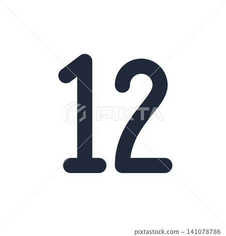 Large numerical statistical icons - simple line drawings Large numerical statistical icons - simple line drawings 141078786