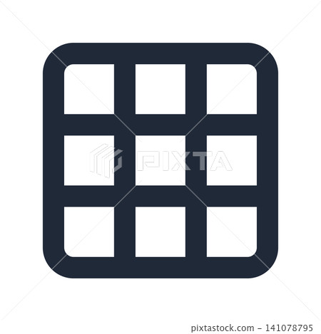 Simple line art icons for data grids Simple line art icons for data grids 141078795