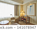 Hotel room desk and table lamp 141078947