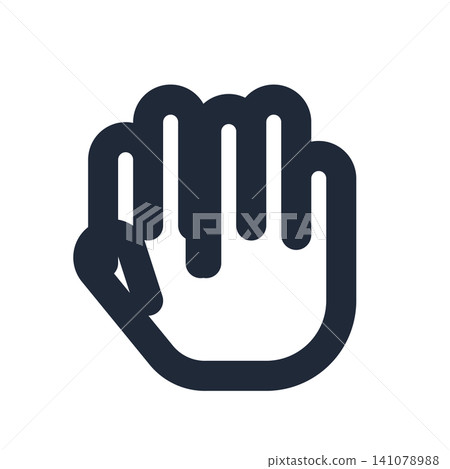 Balkan salute hand sign icon Balkan salute hand sign icon 141078988