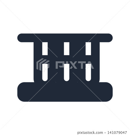 Test tube rack icon Test tube rack icon 141079047