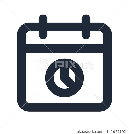 Simple line art icon for appointments Simple line art icon for appointments 141079192