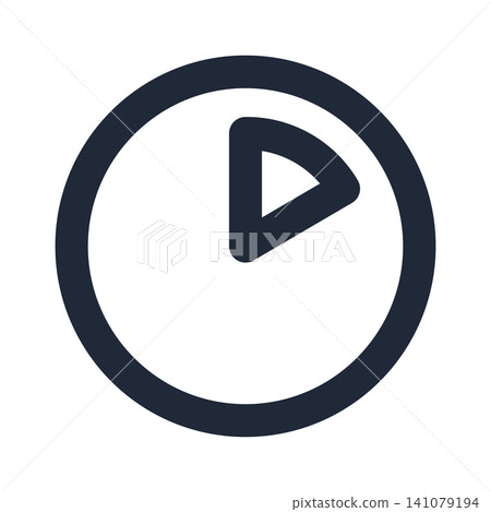 Simple line art icon for countdown Simple line art icon for countdown 141079194