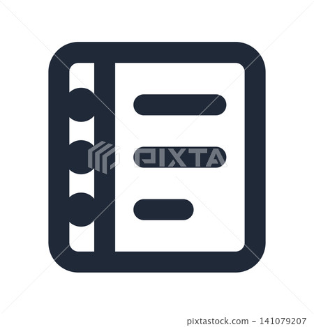 Simple line art icons for the agenda Simple line art icons for the agenda 141079207