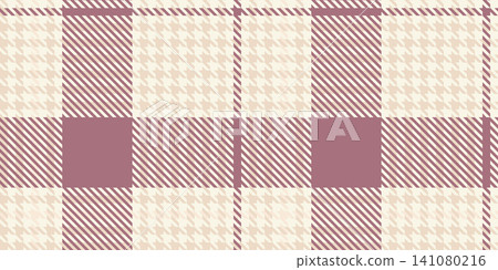Dusty Rose and Cream Tartan Plaid Pattern with Houndstooth Texture Dusty Rose and Cream Tartan Plaid Pattern with Houndstooth Texture 141080216