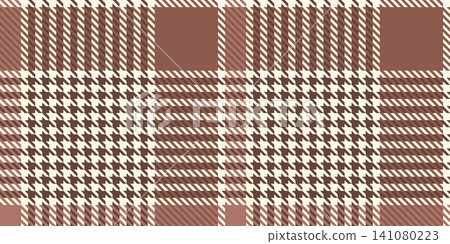 Brown Coffee Houndstooth Tartan Plaid Pattern with Dark Square Accent Brown Coffee Houndstooth Tartan Plaid Pattern with Dark Square Accent 141080223
