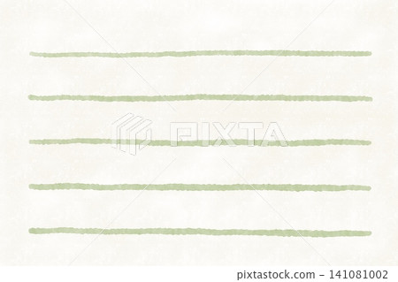 Watercolor-style hand-drawn line art for stationery, memos, and letters - muted green Watercolor-style hand-drawn line art for stationery, memos, and letters - muted green 141081002