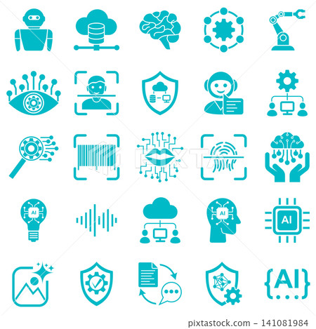 artificial intelligence and future technology icon set vector illustration artificial intelligence and future technology icon set vector illustration 141081984