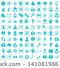artificial intelligence and future technology icon set vector illustration 141081986