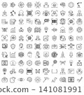 artificial intelligence and future technology icon set vector illustration 141081991