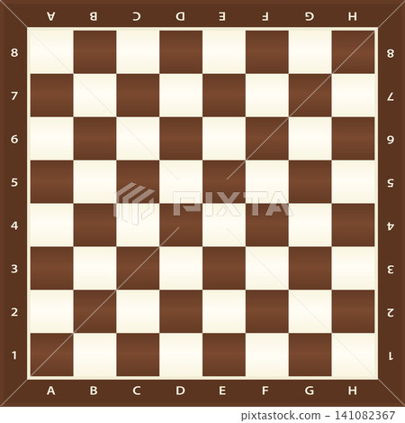 Top down view chess board with coordinate Top down view chess board with coordinate 141082367