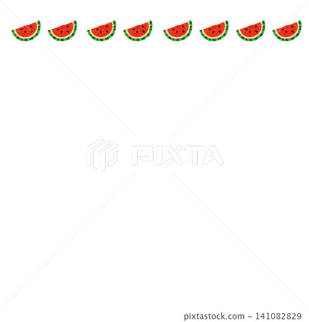 Summer background material featuring embroidered-style cut watermelon. Summer background material featuring embroidered-style cut watermelon. 141082829