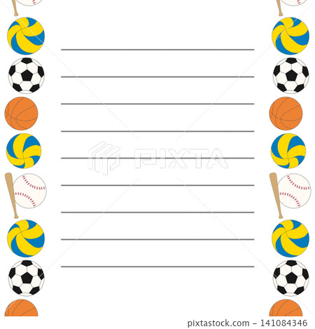 Ball Game Letter Ball Game Letter 141084346