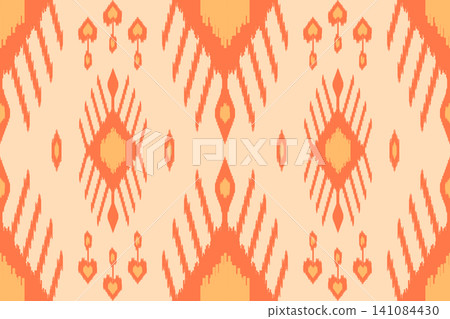Abstract ikat art background. Uzbekistan ikat pattern. Uzbekistan pattern design for background, wallpaper, textile, art, clothing, wrapping paper, scarf, carpet, print, Uzbek fabric Abstract ikat art background. Uzbekistan ikat pattern. Uzbekistan pattern design for background, wallpaper, textile, art, clothing, wrapping paper, scarf, carpet, print, Uzbek fabric 141084430