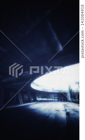 Cars driving through a tunnel 141084918