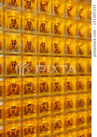 Guangming blessing lights in Taiwanese temple 141085335