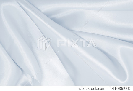 Smooth elegant grey silk or satin luxury cloth as wedding background. Luxurious background design 141086228