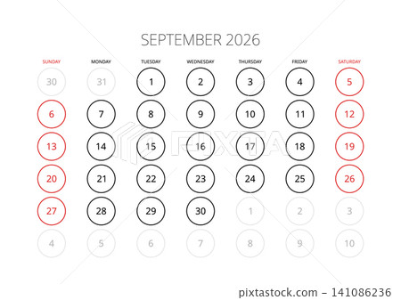 September 2026 English Professional Monthly Calendar Template Minimalist Corpora September 2026 English Professional Monthly Calendar Template Minimalist Corpora 141086236