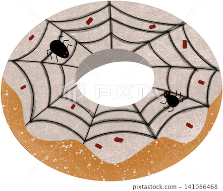 halloween spider web donut halloween spider web donut 141086468