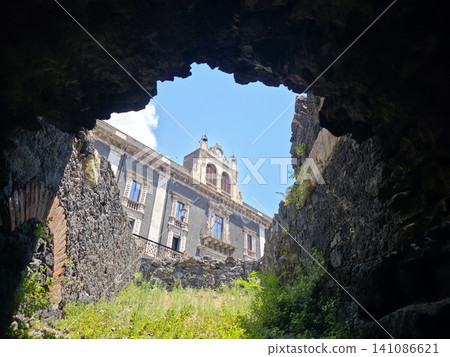 Roman Amphitheater of Catania Lava stones Roman Amphitheater of Catania Lava stones 141086621