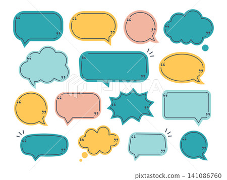 Modern Color Chat Message Elements Modern Color Chat Message Elements 141086760