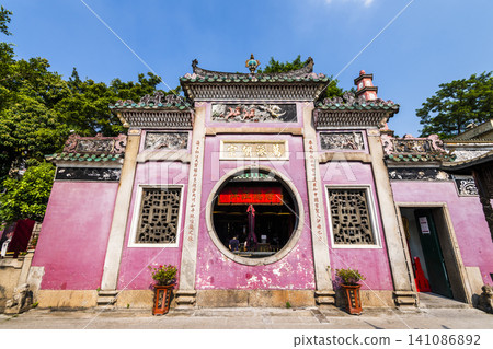 A-Ma Temple, situated on the southwest tip of the Macau Peninsula, is one of the oldest and most famous Taoist temples in Macau. This is part of the UNESCO World Heritage. 141086892