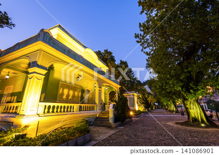 Taipa Houses Museum - Traditional Portuguese house styles are important historical buildings and cultural heritage in Macau. Taipa Houses Museum - Traditional Portuguese house styles are important historical buildings and cultural heritage in Macau. 141086901