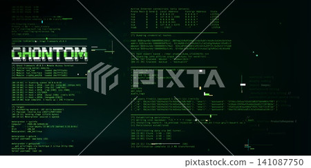 Programming code display, script and glitch effect Programming code display, script and glitch effect 141087750