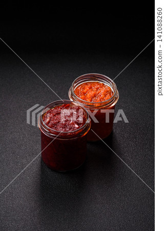 Grated beetroot with salt and spices as an ingredient for borscht or a vegan salad. Grated beetroot Grated beetroot with salt and spices as an ingredient for borscht or a vegan salad. Grated beetroot 141088260