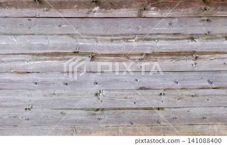 High quality texture of horizontal weathered grey wooden planks background High quality texture of horizontal weathered grey wooden planks background 141088400