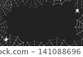 Halloween spiderweb frame background (black) 141088696