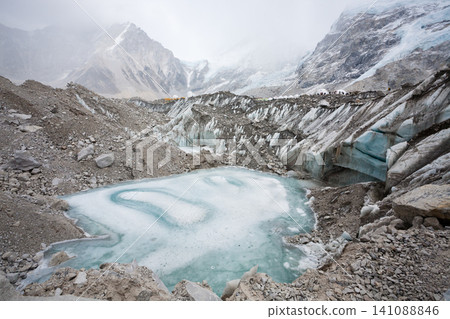 Everest south base camp view, Nepal 141088846