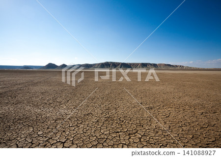 Mangystau desertic landscape, Kazakhstan desolate panorama Mangystau desertic landscape, Kazakhstan desolate panorama 141088927