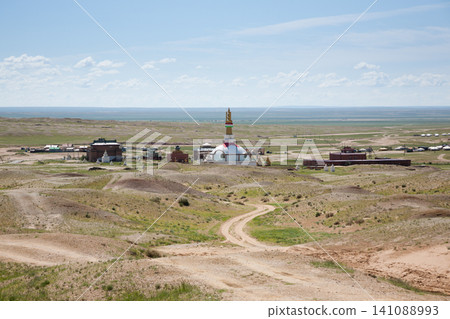 Sajnsand buddhist monastery, Gobi region,Mongolia. Khamariin Khiid Monastery Sajnsand buddhist monastery, Gobi region,Mongolia. Khamariin Khiid Monastery 141088993