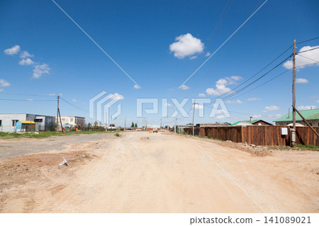 Bulgan town buildings view, Mongolia Bulgan town buildings view, Mongolia 141089021