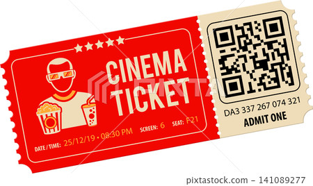Two Cinema Tickets Two Cinema Tickets 141089277