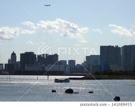 從台場眺望東京市中心 從台場眺望東京市中心 141089453