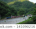 A freight train pulled by EF64-1025 powerfully speeds along the Hakubi Line, a landscape reminiscent of a miniature garden. (Photographed on June 18, 2026) A freight train pulled by EF64-1025 powerfully speeds along the Hakubi Line, a landscape reminiscent of a miniature garden. (Photographed on June 18, 2026) 141090216