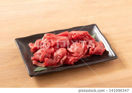 [Yamagata Prefecture] Japanese Black Wagyu Beef, Thinly Sliced Meat (Offcuts) 141090347