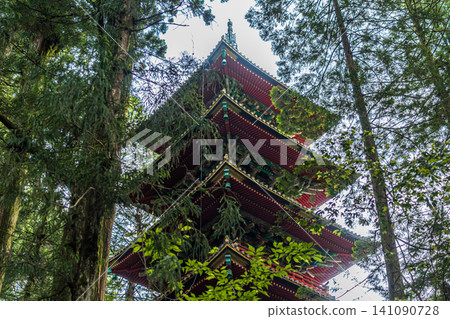 竹林中的五層寶塔 竹林中的五層寶塔 141090728