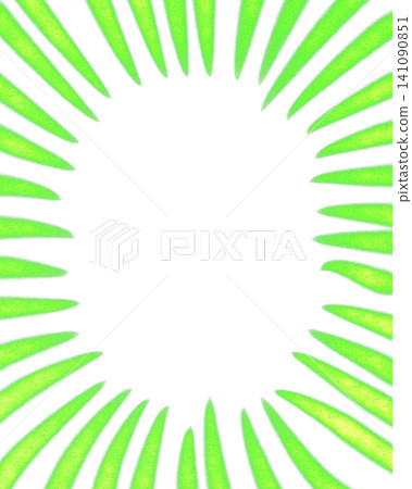 Hand-drawn style frame material with speed lines (transparent PNG / pop/manga style) 141090851
