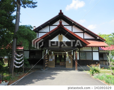 The main hall of Taga Shrine! Chuo Ward, Sapporo City, Hokkaido The main hall of Taga Shrine! Chuo Ward, Sapporo City, Hokkaido 141091029